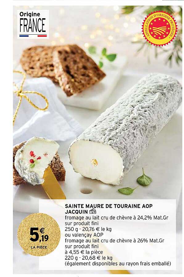 sainte maure de touraine aop jacquin