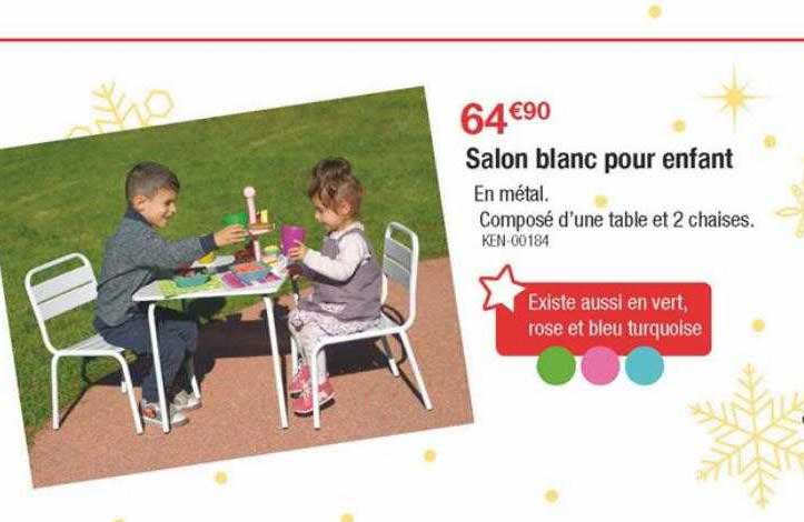 Salon Blanc Pour Enfant