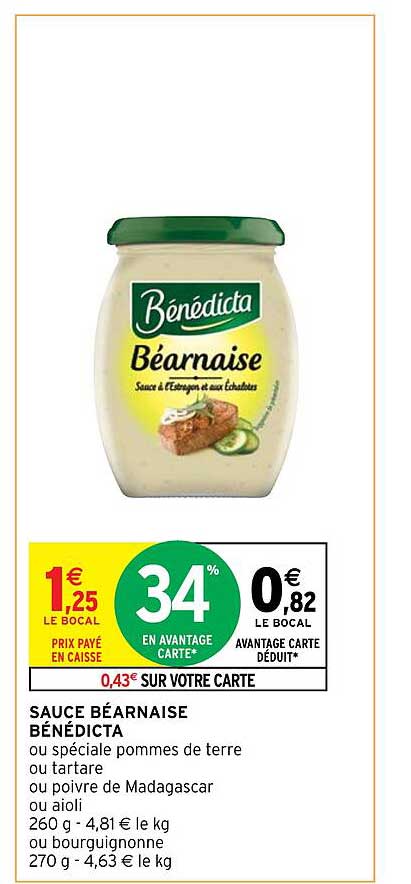 Sauce Béarnaise Bénédicta