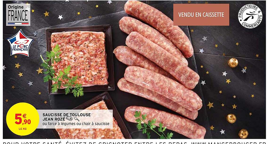 saucisse de toulouse jean rozé