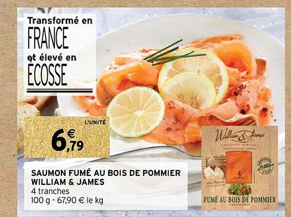Saumon Fumé Au Bois De Pommier William & James