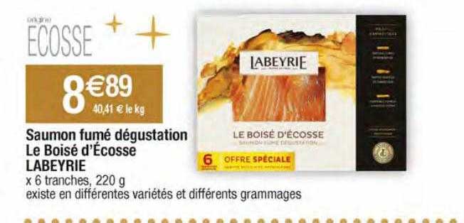 saumon fumé dégustation le boisé d'écosse labeyrie