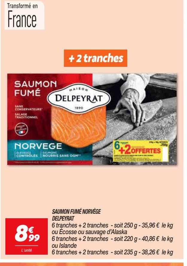 Saumon Fumé Norvège Delpeyrat