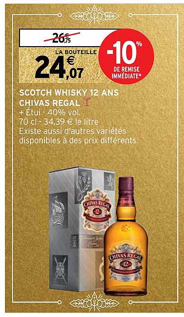 scotch whisky 12 ans chivas régal
