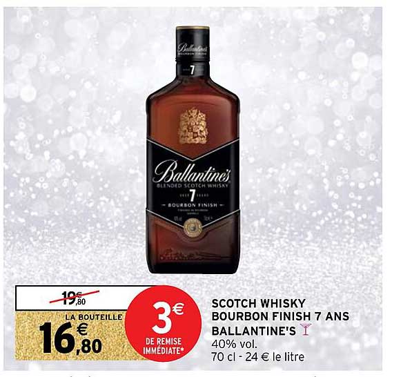 scotch whisky bourbon finish 7 ans ballantine's