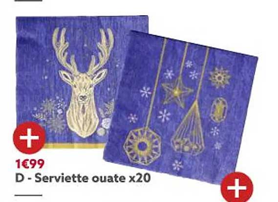 serviette ouate x20