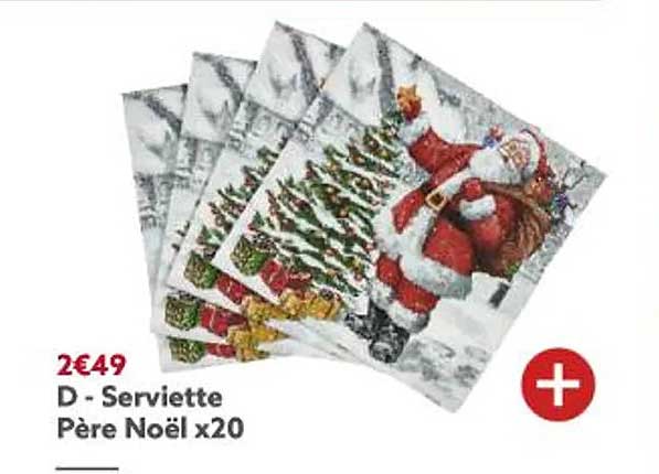 Serviette Père Noël X20