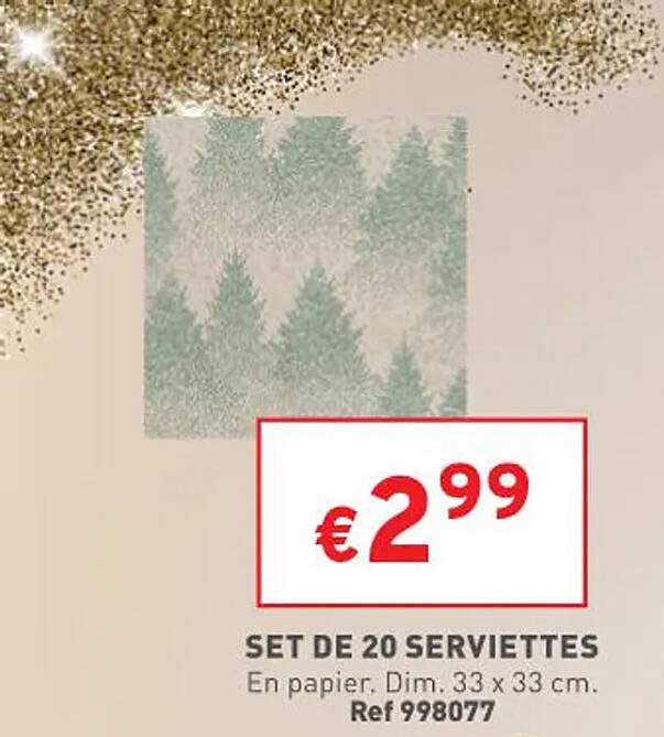 Set De 20 Serviettes