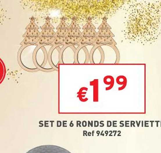 Set De 6 Ronds De Serviettes