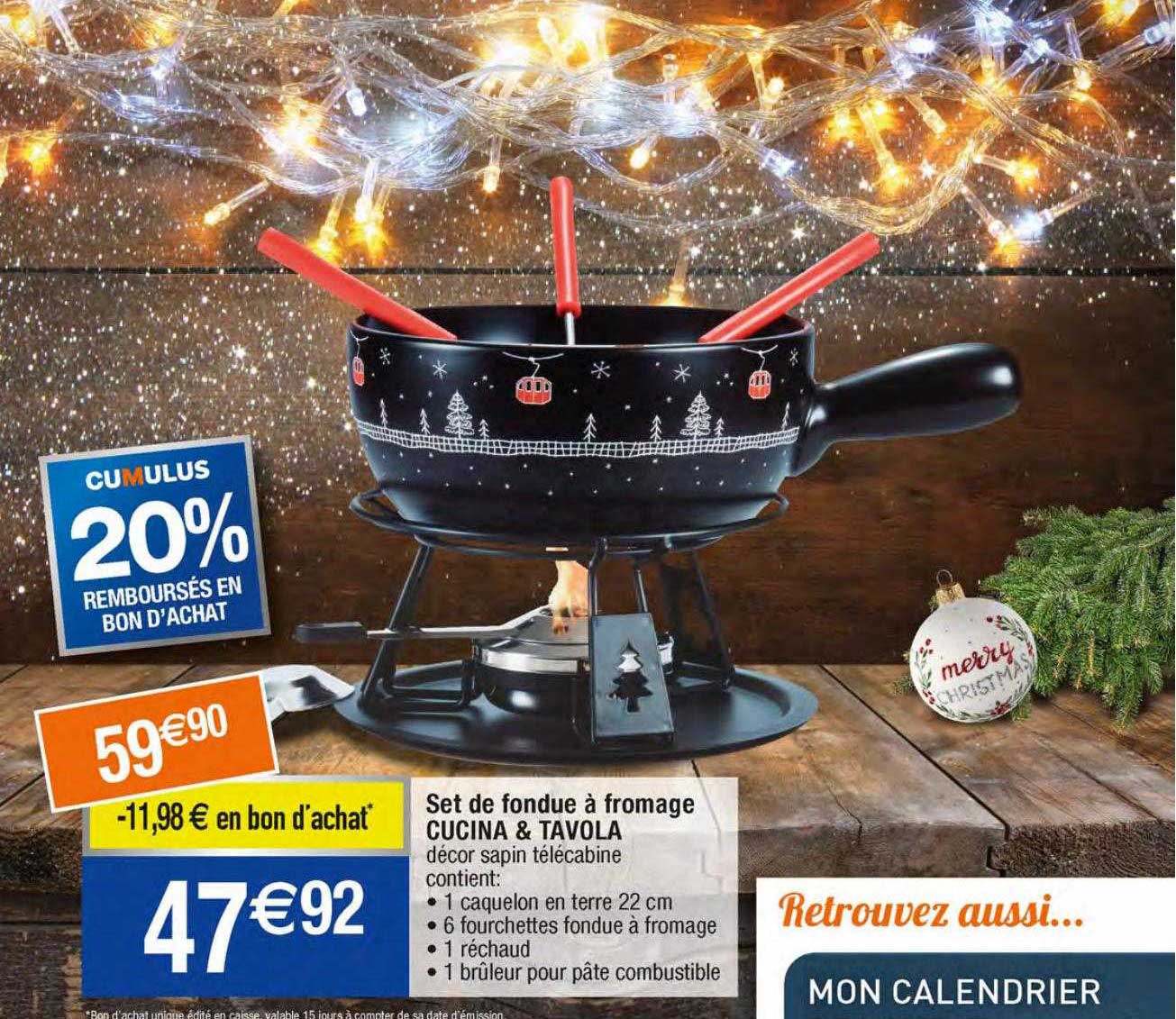 set de fondue à fromage cucina & tavola