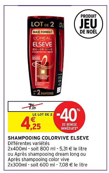 shampooing colorvive elseve