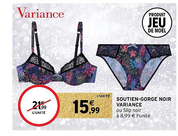 soutien-gorge noir variance