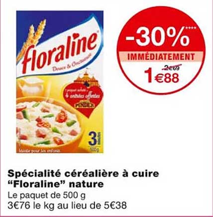 Spécialité Céréalière à Cuire "floraline" Nature