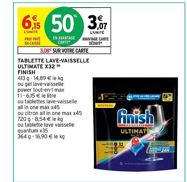 Tablette Lave-vaisselle Ultimate X32 Finish