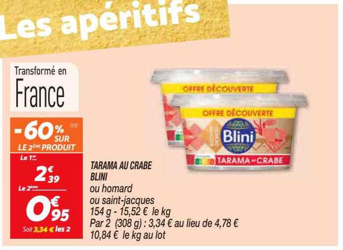 Tarama Au Crabe Blini