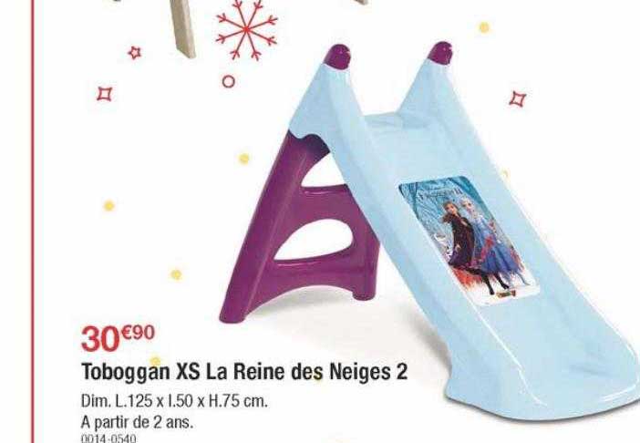 toboggan xs la reine des neiges 2