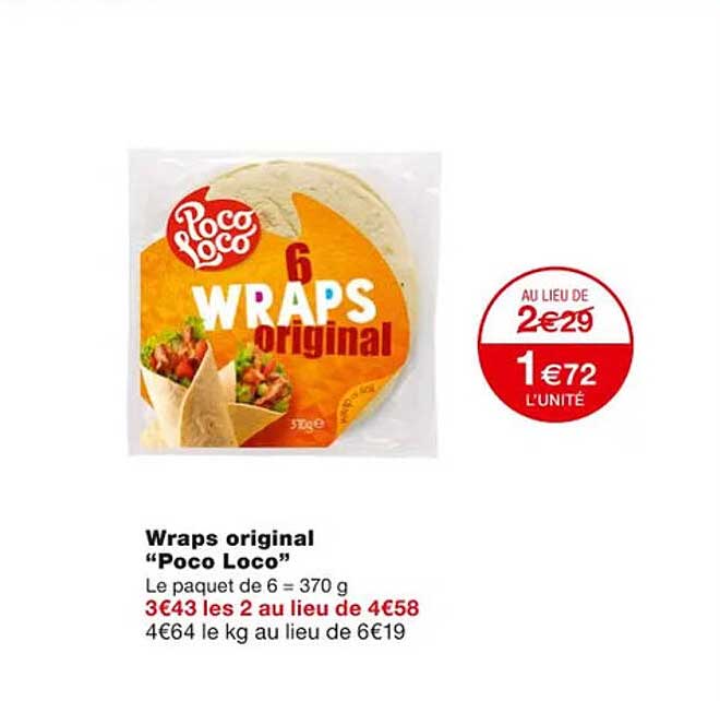 wraps original "poco loco"
