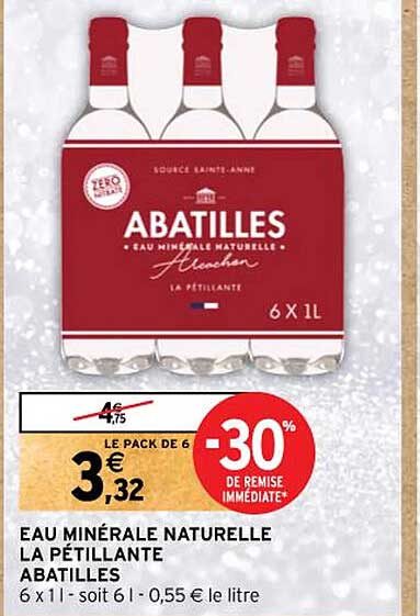 Eau Minérale Naturelle Le Pétillante Abatilles