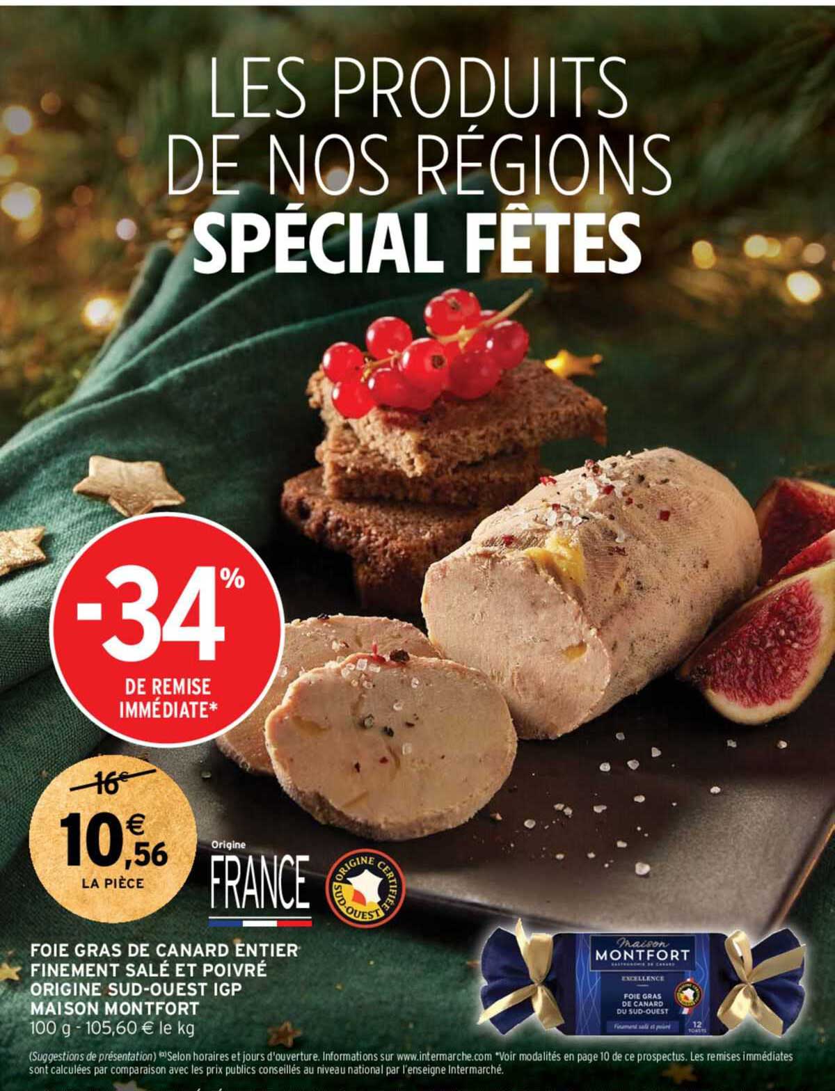 foie gras de canard entier finement salé et poivré origine sud-ouest igp maison montfort