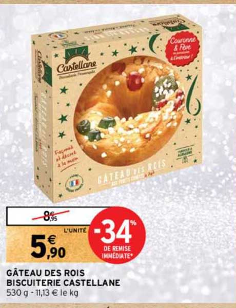 gâteau des rois biscuiterie castellane