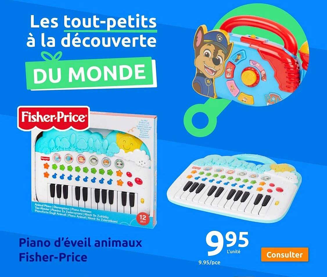 piano d'éveil animaux fisher-price