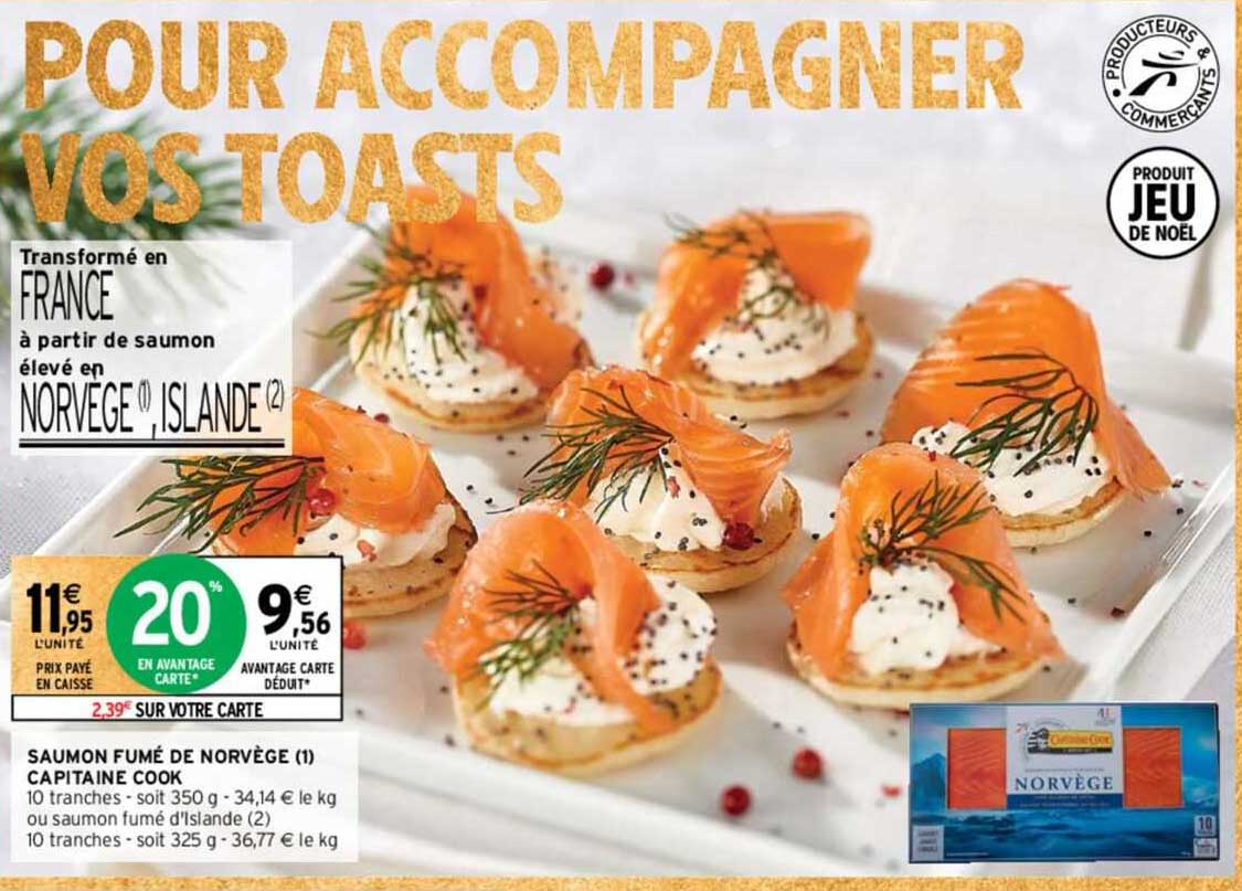 saumon fumé de norvège capitaine cook