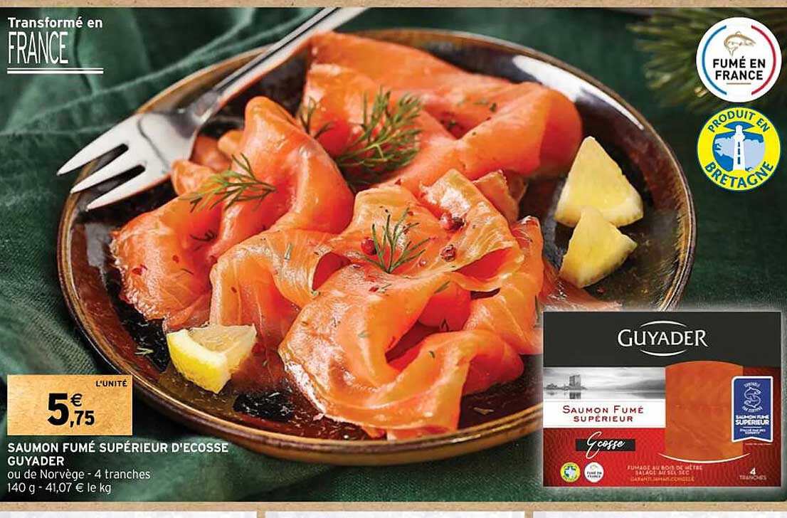 saumon fumé supérieur d'écosse guyader