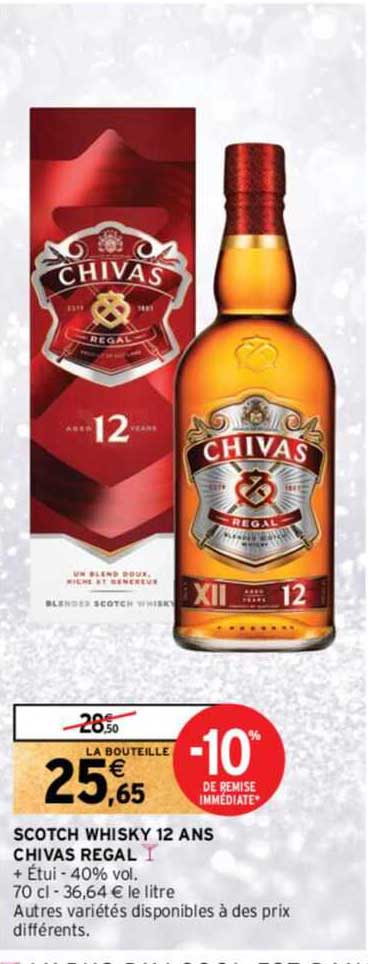 scotch whisky 12 ans chivas régal