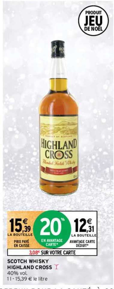 scotch whisky highland cross