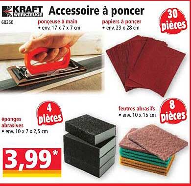accessoires à poncer kraft werkzeuge