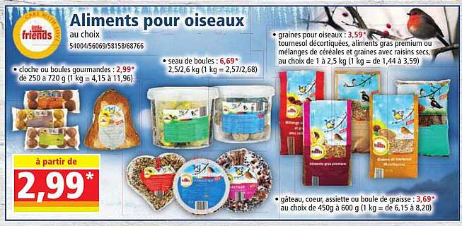 aliments pour oiseaux little friends