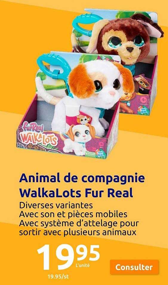 animal de compagnie walkalots fur real