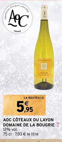 aoc côteaux du layon domaine de la bougrie