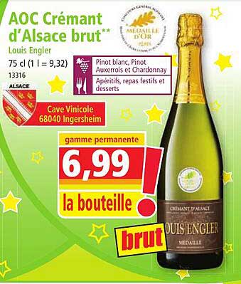 aoc crémant d'alsace brut louis engler