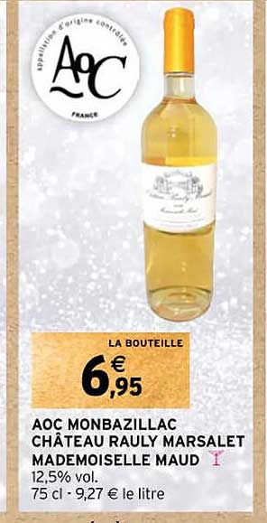 aoc monbazillac château rauly marsalet mademoiselle maud