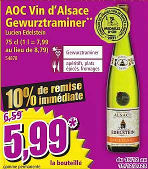 aoc vin d'alsace gewurztraminer lucien edelstein
