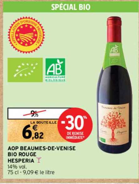 aop beaumes-de-venise bio rouge hesperia