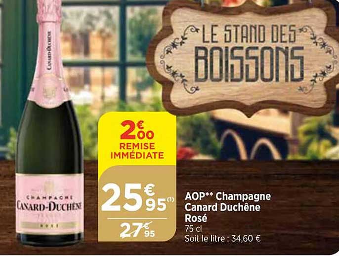 aop champagne   canard duchêne  rosé