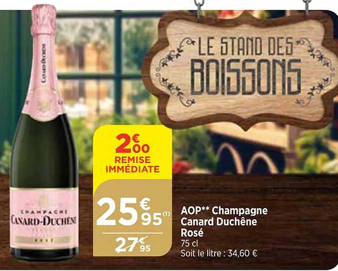 aop champagne   canard duchêne  rosé