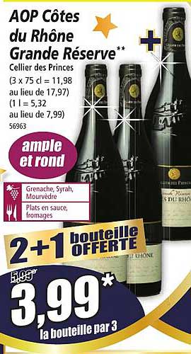 aop côtes du rhône grande réserve cellier des princes