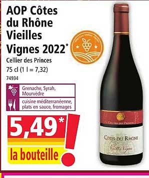 aop côtes du rhône vieilles vignes 2022