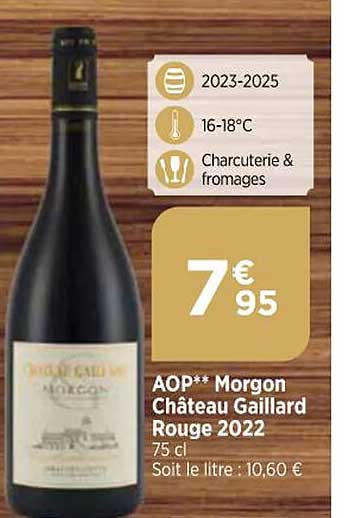 aop morgon château gaillard rouge 2022