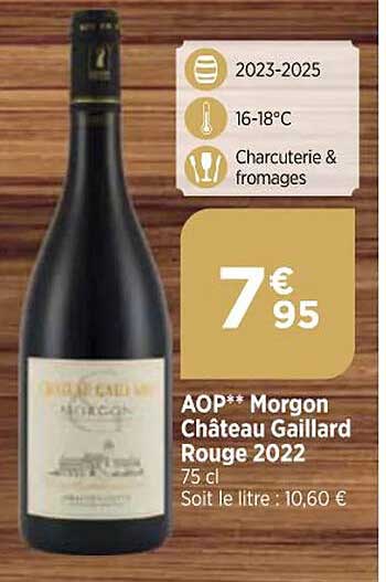 aop morgon château gaillard rouge 2022