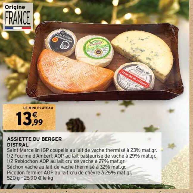 Assiette Du Berger Distral