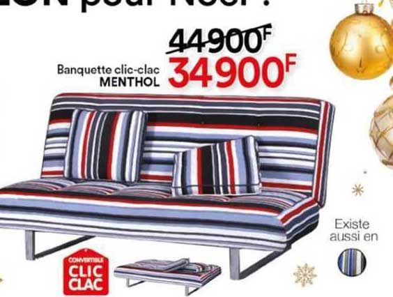 banquette clic-clac menthol