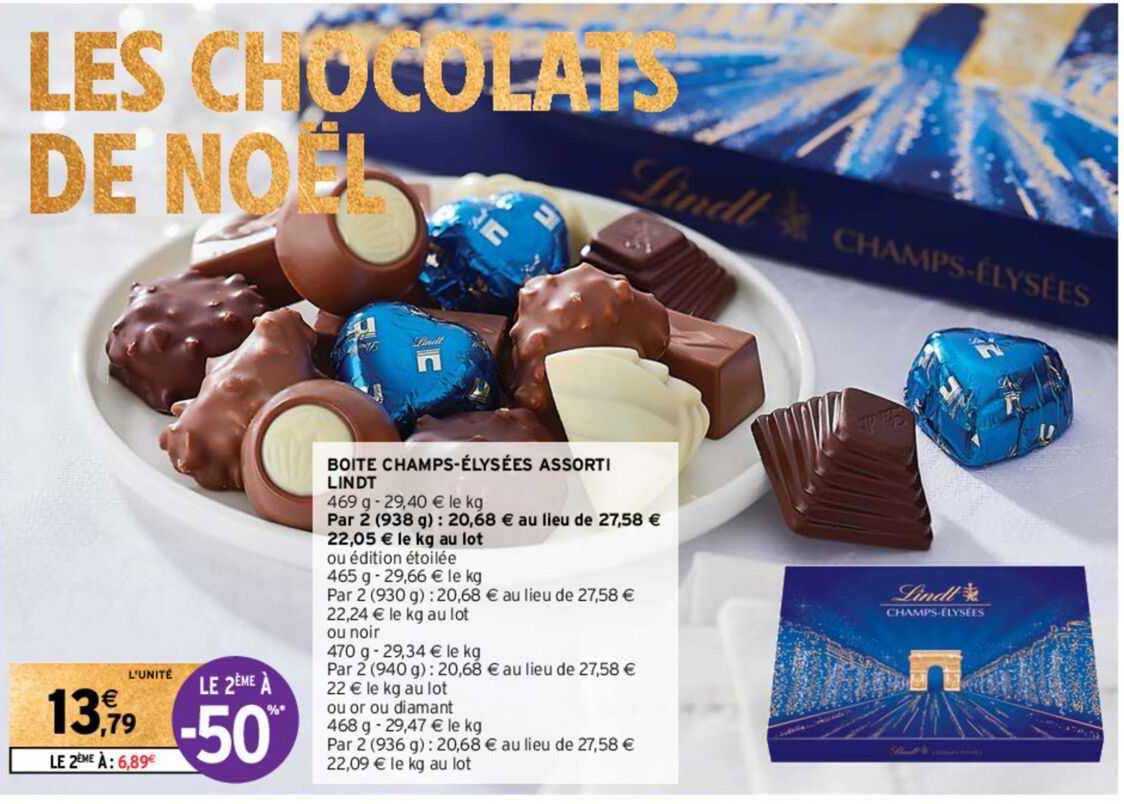 boîte champs-élysées assorti lindt