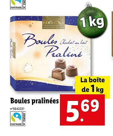 boules pralinées favorina
