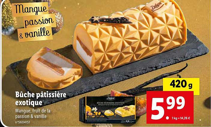 Bûche Pâtissière Exotique Deluxe