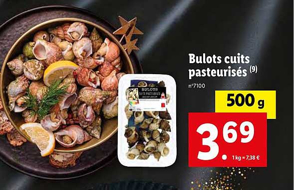Bulots Cuits Pasteurisés