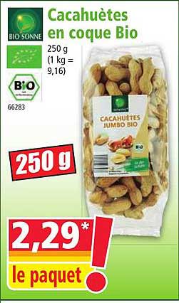 Cacahuètes En Coque Bio Bio Sonne